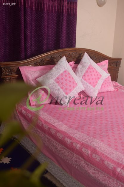 Pink Lace Bed Cover