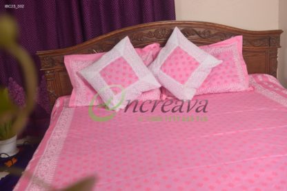 Pink Lace Bed Cover