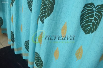 Sky Blue Green Curtain