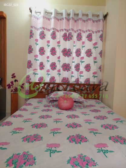 White Rose Bed Cover