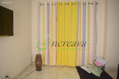 Multi  Color  White  Curtain