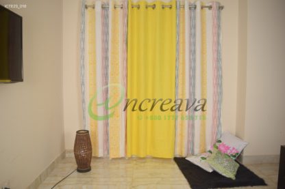 Multi  Color  White  Curtain