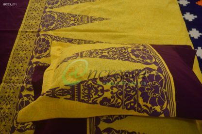 Yellow Purple Aarong Bed cover