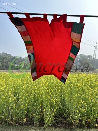 Patchwork Red curtain