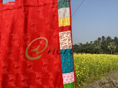 Patchwork Red curtain