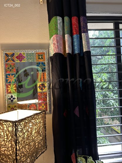 Patchwork Black curtain